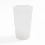 Small transparent reusable drinking cup 250ml