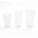 transparent reusable drinking cups