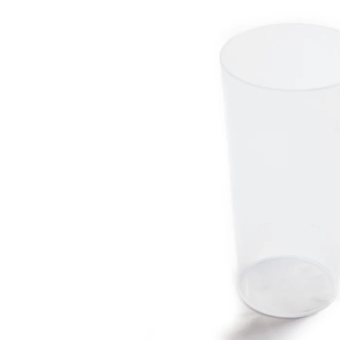 Transparent reusable drinking cup 330ml