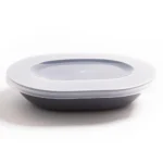reusable oval food bowl 1000ml with lid
