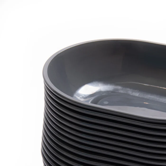 reusable oval food bowl 1000ml stacked