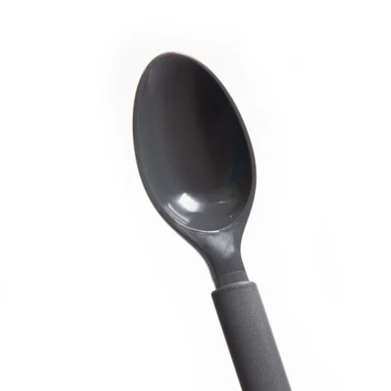 Reusable plastic spoon grey