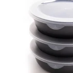 transparent food bowl lid extra large stacked