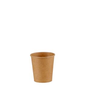 Copo de papel reciclável descartável Kraft - 100ml (3oz) | 1500 unidades/caixa