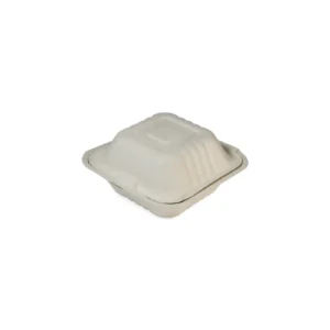 Hamburger doos Bagasse 312x156x49mm | 400 stuks/doos
