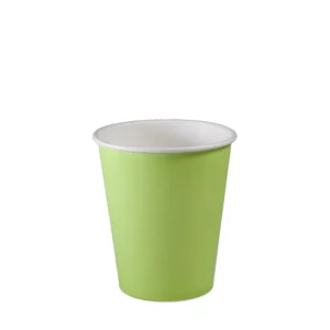 Copo de papel descartável reciclável verde - 270 ml (9 oz) | 240 unidades/caixa