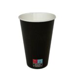 Paper Cup Recyclable Disposable Black– 600ml (20oz) | 160 units/box