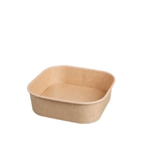 Paper Bowl Square 1000ml - PE Lamination | 300 Units/Box