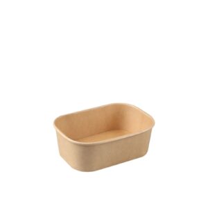 Paper Bowl Rectangular 250ml - PE Lamination | 500 Units/Box