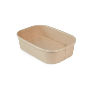Paper Bowl Rectangular 500ml - PE Lamination | 500 Units/Box
